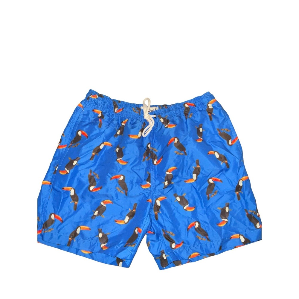 Trunks Surf & Swim Co Tocan Print Shorts Sz M Mesh Pockets Summer‎ Beach